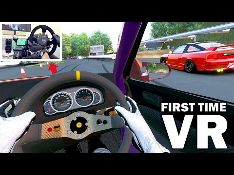 My First Time Drifting In Vr W Steering Wheel Pedal Setup Assetto Corsa Uptimevr